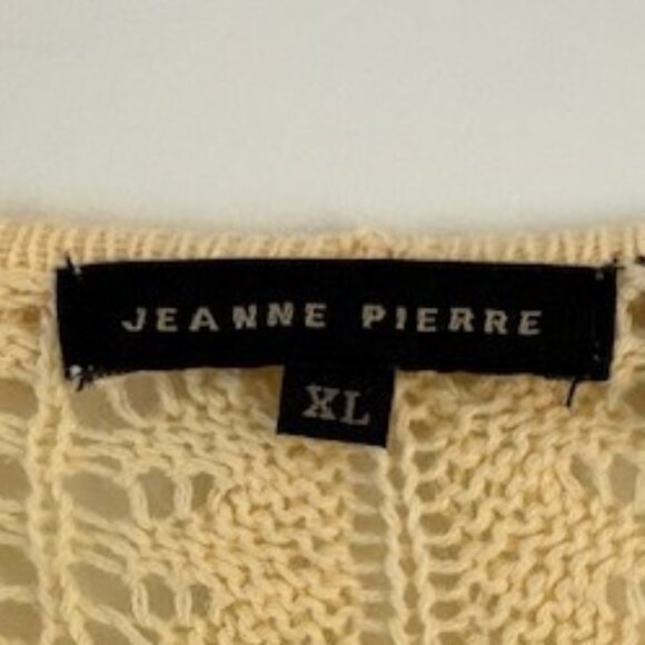 Jeanne Pierre All Cotton Lace Knit Top with Scalloped Hems - Picture 4 of 6